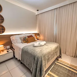  Apartamento Flat Luxo Oasis Do Mana 350m Da Praia, Polo Aquatico-2qts, 2gar
